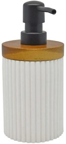 Δοχείο Κρεμοσάπουνου 829521 7,9x7,9x17,5cm White Ankor Πολυέστερ