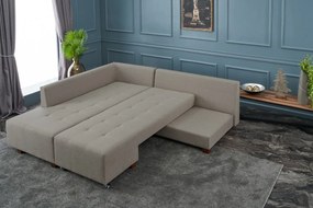 Corner Sofa-Bed Manama Corner Sofa Bed Left - Cream Cream