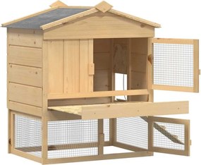vidaXL Κοτέτσι Καφέ 75 x 60 x 89 εκ Μασίφ Ξύλο Πεύκου