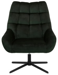 Πολυθρόνα Oakland 471 (Σκούρο πράσινο), Πράσινο, 88x73x82cm, 15 kg, Ταπισερί, Πόδια: Μέταλλο | Epipla1.gr
