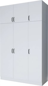 Τριφυλλη Ντουλαπα Λευκο BA104 55x145x239