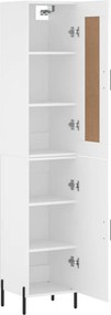 vidaXL Ντουλάπι Λευκό 34,5 x 34 x 180 εκ. από Επεξεργασμένο Ξύλο