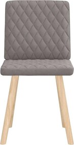 vidaXL Πολυθρόνες Τραπεζαρίας 2 τεμ. Taupe Υφασμάτινες