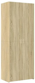 vidaXL Ντουλάπι Sonoma Δρυς 70x42,5x185 εκ. από Επεξεργασμένο Ξύλο