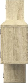 vidaXL Ράφι Τοίχου Sonoma Δρυς 167,5x18x68 εκ. από Επεξ. Ξύλο
