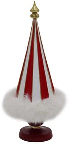 Χριστουγεννιάτικο Δεντράκι Red Tree Fur 030479 12x12x33cm