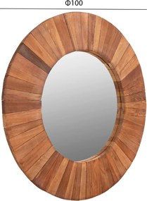 ΚΑΘΡΕΠΤΗΣ ΑΠΟ ΑΝΑΚΥΚΛΩΜΕΝΑ ΞΥΛΑ ΦΥΣΙΚΟ HM7726 Φ100εκ.