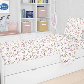 Σεντόνι Παιδικό Σετ 2Τμχ Elephant 172 Pink DimCol Single 160x240cm 100% Cotton