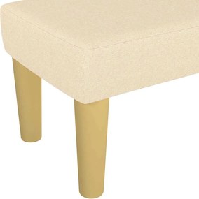 vidaXL Πάγκος Κρεμ 100x30x30 εκ. Υφασμάτινος