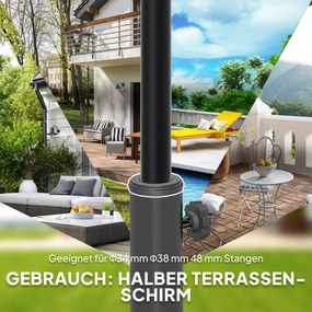 Βάση ομπρέλας από σκυρόδεμα, βάση ομπρέλας μισής στρογγυλής, βάση ομπρέλας, βάρος ομπρέλας για ομπρέλα 32/38/48mm