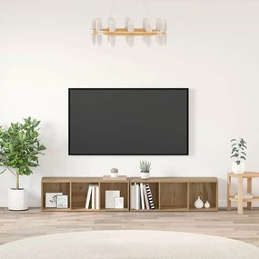 vidaXL Σετ επίπλου τηλεόρασης 2 pcs Artisan Oak Επεξεργασμένο Ξύλο