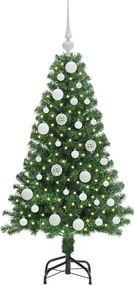 vidaXL Τεχνητό Χριστουγεννιάτικο Δέντρο με 150 LED Πράσινο 120 cm