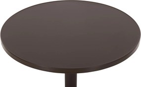 ΤΡΑΠΕΖΙ ΣΤΡΟΓΓΥΛΟ GOSS HM5974.02 ΑΛΟΥΜΙΝΙΟ ΚΑΦΕ Φ60x70Υεκ.