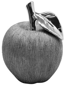 Διακοσμητικό Μήλο Vulcanos 47197 10x11,5cm Silver Polyresin