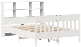 vidaXL Σκελετός Κρεβ. Χωρίς Στρώμα Λευκό 120x190 εκ Μασίφ Πεύκο