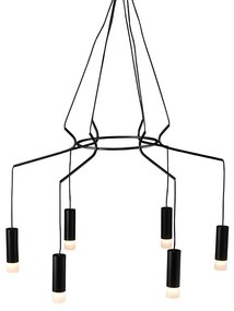 Φωτιστικό Οροφής Πολύφωτο Aca Teres YL23P6BK Black