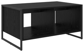 vidaXL Τραπεζάκι σαλονιού Μαύρη Οξυά 80 x 50 x 40 cm