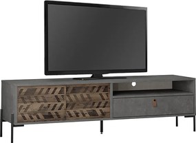 Έπιπλο τηλεόρασης Dionysos γκρι ρετρό 170x45x48,6εκ