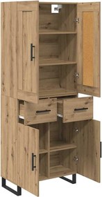 vidaXL Highboard 2 pcs Artisan Oak 69,5 x 34 x 180 εκ.
