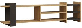 Έπιπλο τηλεόρασης Rinia oak - ανθρακί 153,60x26x40 εκ. 153.6x26x40 εκ.