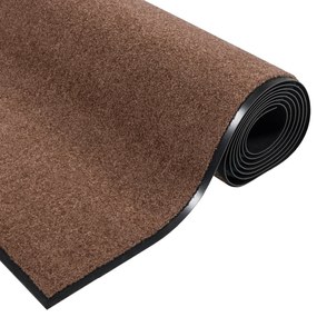 vidaXL Πατάκι Πόρτας Ορθογώνιο Καφέ 120x180 εκ