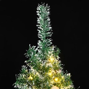 vidaXL Χριστουγεν. Δέντρο Τεχνητό με 300 LED/ Μπάλες/Χιόνι 240 εκ.