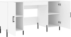 vidaXL Γραφείο Λευκό 140 x 50 x 75 εκ. από Επεξεργασμένο Ξύλο