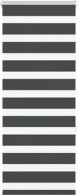 vidaXL Ζέβρα τυφλή Μαύρο Πλάτος υφάσματος 55,9 εκ. Πολυεστέρας