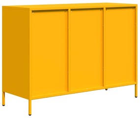 vidaXL Ντουλάπι Μουσταρδί 101,5x39x73,5 εκ. από Χάλυβα Ψυχρής Έλασης