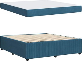 vidaXL Σκελετός Κρεβατιού Μπλε 180 x 200 cm ύφασμα