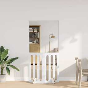 vidaXL Αναδιπλούμενη περίφραξη κατοικίδιων 2 τμχ. 100,5 x 38 x 90 εκ