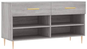 vidaXL Παπουτσοθήκη Γκρι Sonoma 102x35x55 εκ. από Επεξεργασμένο Ξύλο