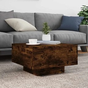 vidaXL Τραπεζάκι Σαλονιού Καπνιστή Δρυς 55x55x31 εκ. Επεξεργασμ. Ξύλο