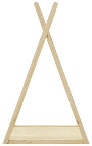 Κρεβάτι παιδικό Lilly τύπου Montessori ξύλο πεύκου φυσικό 90x190 εκ. 90x190x156.5 εκ.