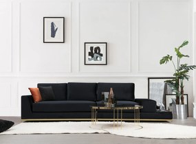 4-Seat Sofa Line With Side Table - Black Black
Gold