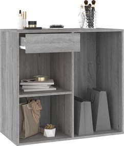 vidaXL Ντουλάπι Καλλυντικών Γκρι Sonoma 80x40x75 εκ. από Επεξεργ. ξύλο