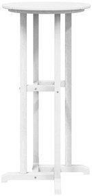 vidaXL Τραπέζι Μπαρ Λευκό 55x55x107 εκ.