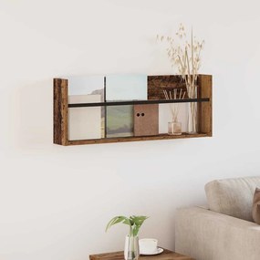 vidaXL Ράφι Περιοδικών Παλιό ξύλο 80 x 12 x 30 εκ Επεξεργασμένο ξύλο