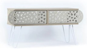 Έπιπλο Τηλεόρασης ArteLibre ILLIA No 3 Δρυς/Λευκό 106x30x48cm-14570219