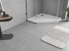 Mexen Flow πεντάγωνο ντους slim 80 x 80 cm, λευκή γυαλάδα - 46P108080