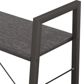 vidaXL Ραφιέρα Όρθια 3 Επιπέδων Μαύρη 56 x 35 x 108 εκ.