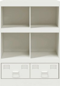 vidaXL Ραφιέρα Λευκή 67x39x95 εκ. από Ατσάλι