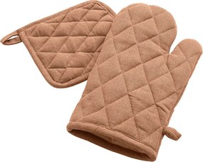 Γάντι + Πιάστρα Κουζίνας (Σετ) L-C Gourmet Mocha 1731404