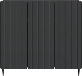 vidaXL Πλαϊνό γραφείο Μαύρο 89 x 34,5 x 82 εκ. Επεξεργασμένο Ξύλο