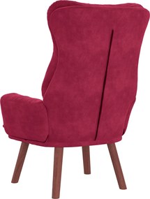 vidaXL Πολυθρόνα Κόκκινο 69 x 74 x 93 εκ. Βελούδο