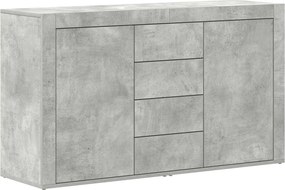 vidaXL Πλαϊνό γραφείο Σκυρόδεμα Γκρι 120 x 36 x 69 εκ