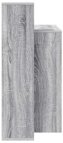 vidaXL Γραφείο με ράφι Γκρι sonoma 100 x 40 x 90 cm Επεξεργασμένο ξύλο
