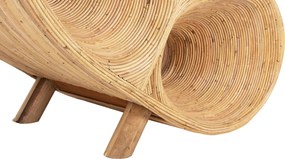 ΠΟΛΥΘΡΟΝΑ CURVY LOUNGE HM9645.01 ΑΠΟ RATTAN ΣΕ ΦΥΣΙΚΗ ΑΠΟΧΡΩΣΗ 63x128x97Y εκ.