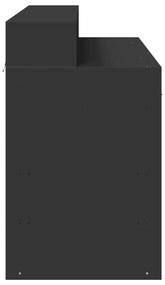 vidaXL Γραφείο με LED Μαύρο 120x55x91 εκ. από Επεξεργασμένο Ξύλο