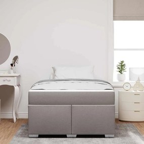 vidaXL Σκελετός Κρεβατιού Taupe 120 x 200 cm ύφασμα